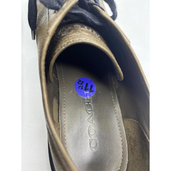 Coach‎ Mens C114 Leather Low Top Premium Brown Shoes Mens Sz 11.5